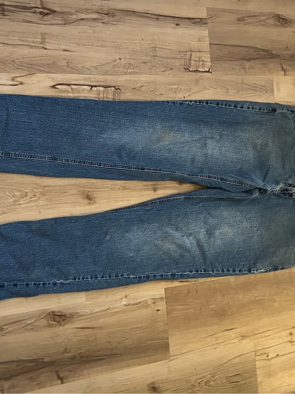 Men's Straight Fit Blue Denim Jeans